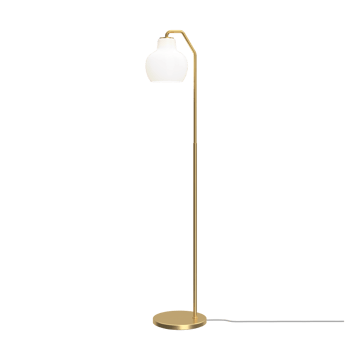 Lampa podłogowa VL Ring Crown - Mosiężny-opalowe szkło - Louis Poulsen