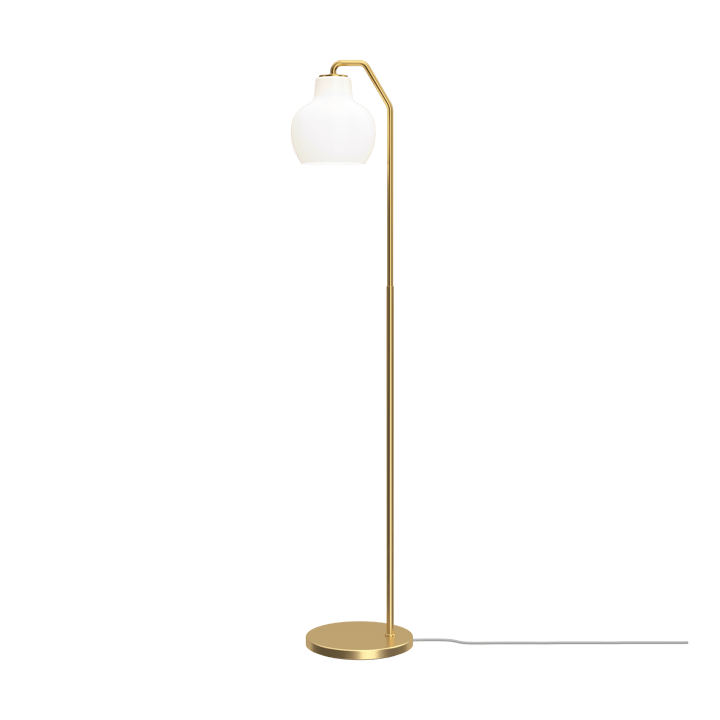 Lampa podłogowa VL Ring Crown, Mosiężny-opalowe szkło Louis Poulsen