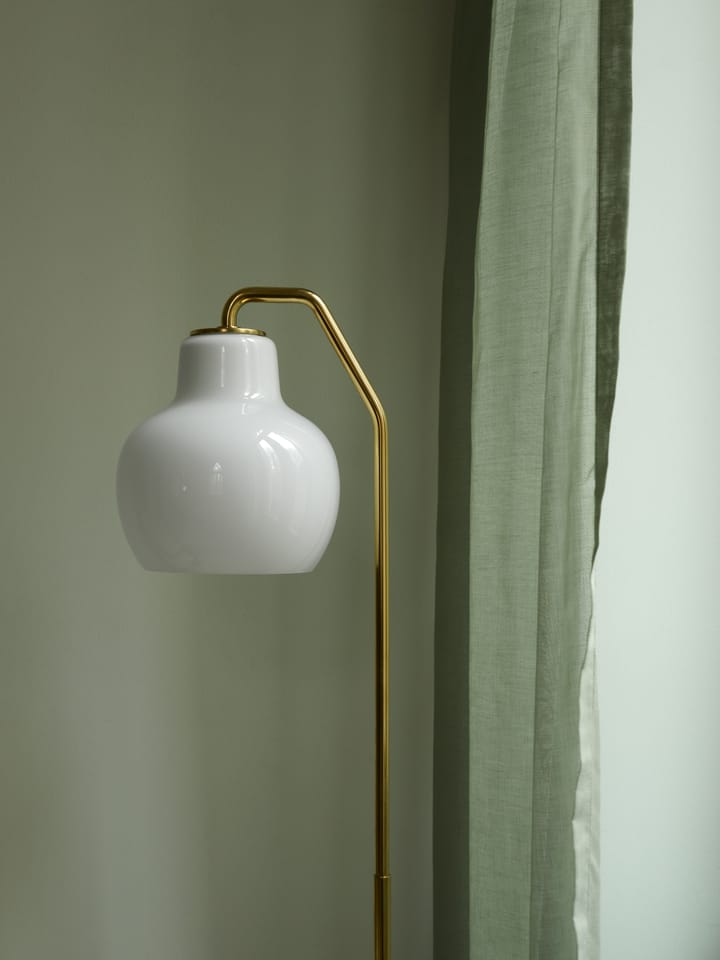 Lampa podłogowa VL Ring Crown, Mosiężny-opalowe szkło Louis Poulsen