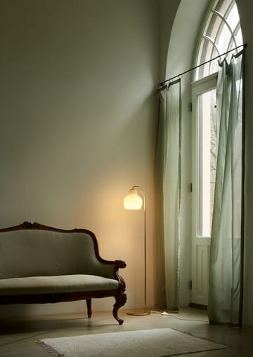 Lampa podłogowa VL Ring Crown - Mosiężny-opalowe szkło - Louis Poulsen