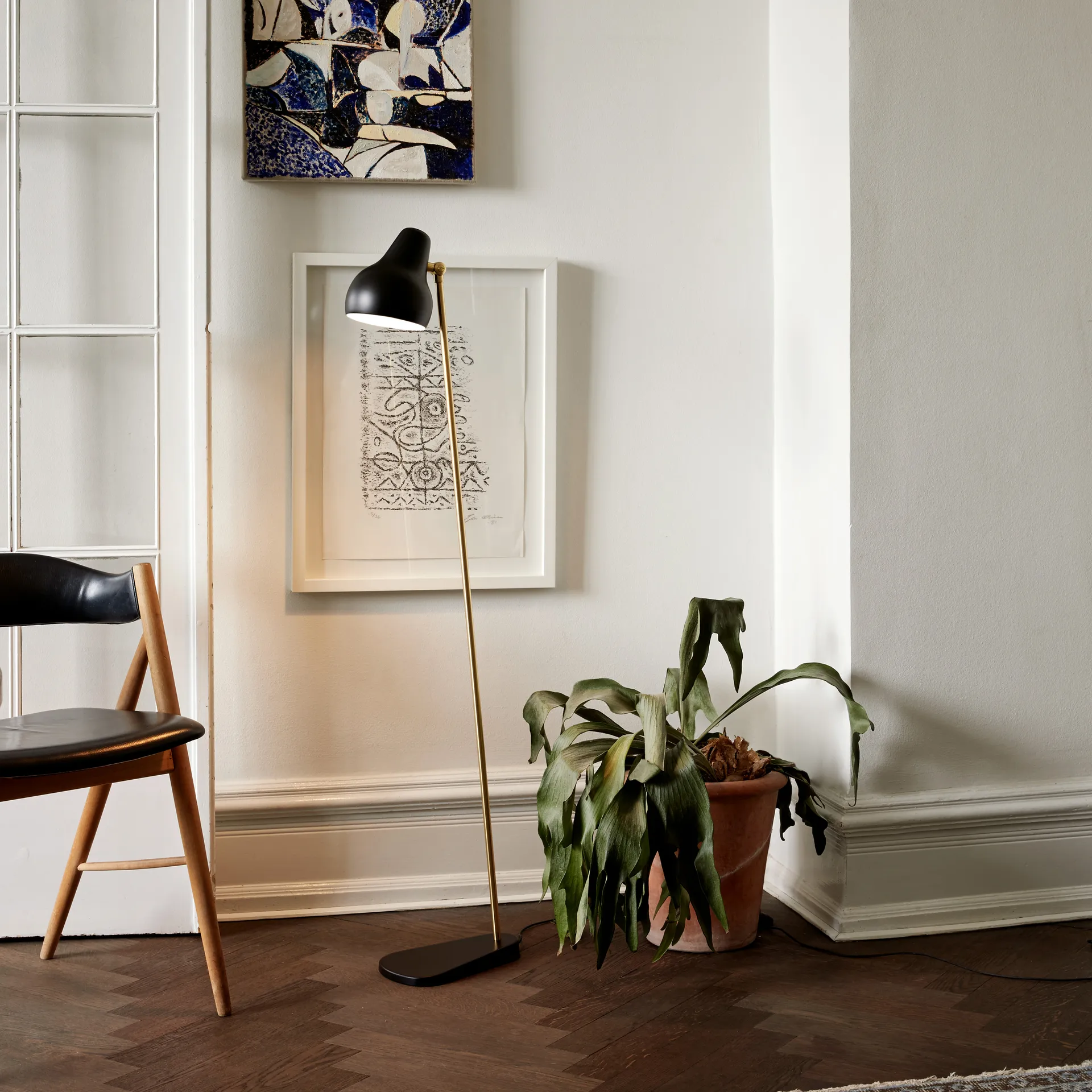 Lampa podłogowa VL38, Czarny Louis Poulsen