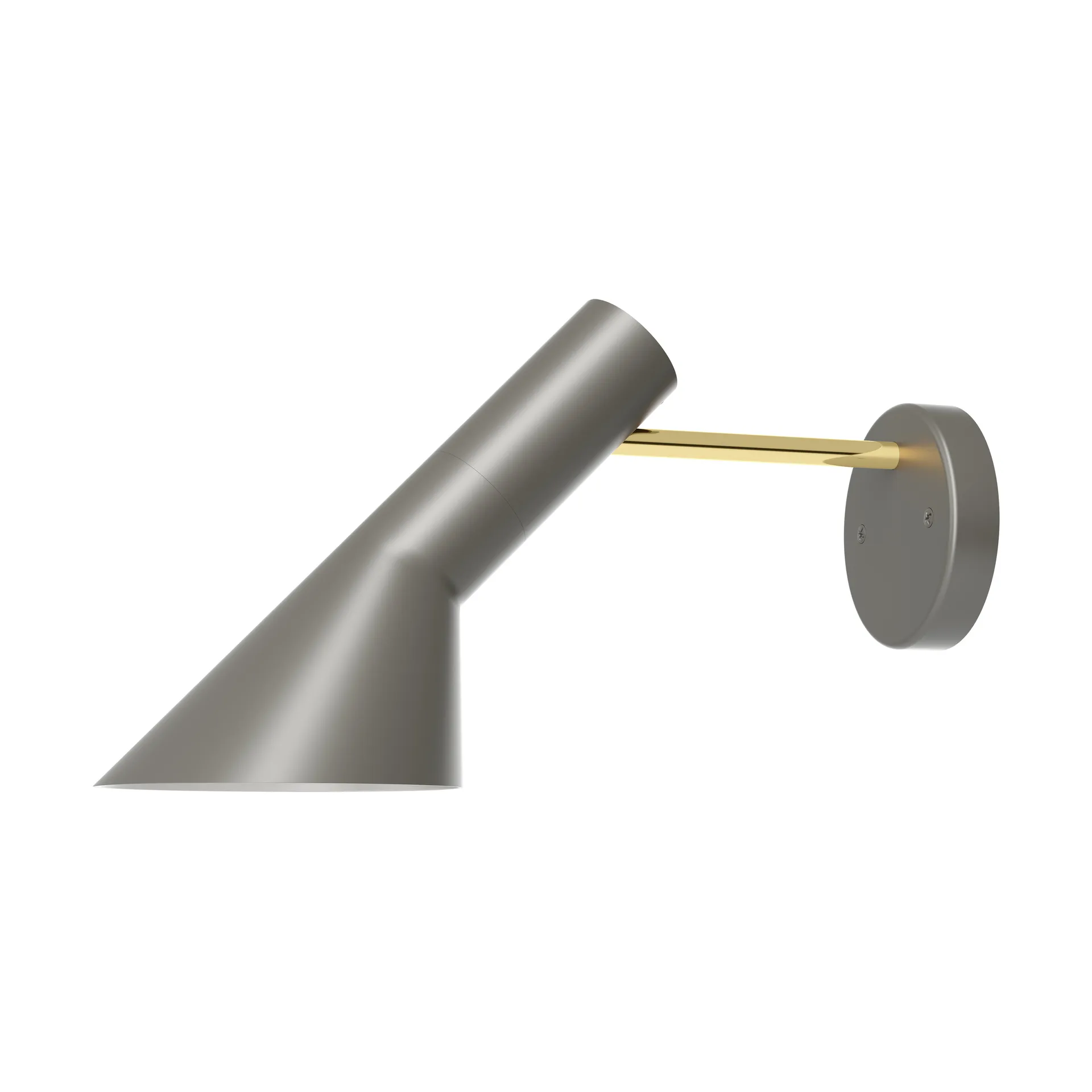 Lampa ścienna AJ instalacja stała bez włącznika, Brass-warm grey Louis Poulsen