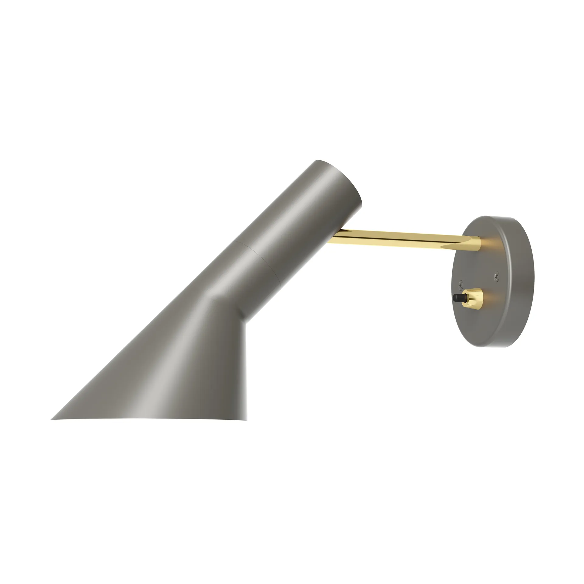 Lampa ścienna AJ instalacja stała, Brass-warm grey Louis Poulsen