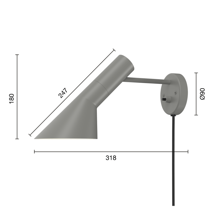 Lampa ścienna AJ, Warm grey Louis Poulsen