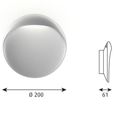 Lampa ścienna Flindt Ø20 cm - Aluminium - Louis Poulsen