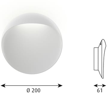 Lampa ścienna Flindt Ø20 cm - Biały - Louis Poulsen