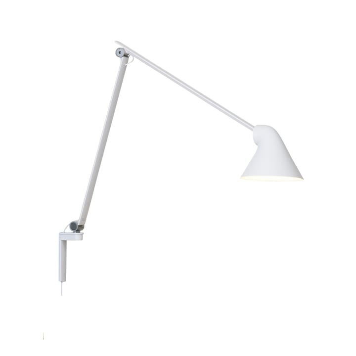 Lampa ścienna NJP - Biały, długie ramię, LED, 3000k - Louis Poulsen