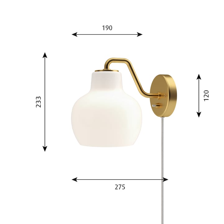 Lampa ścienna VL Ring Crown, 1 Louis Poulsen