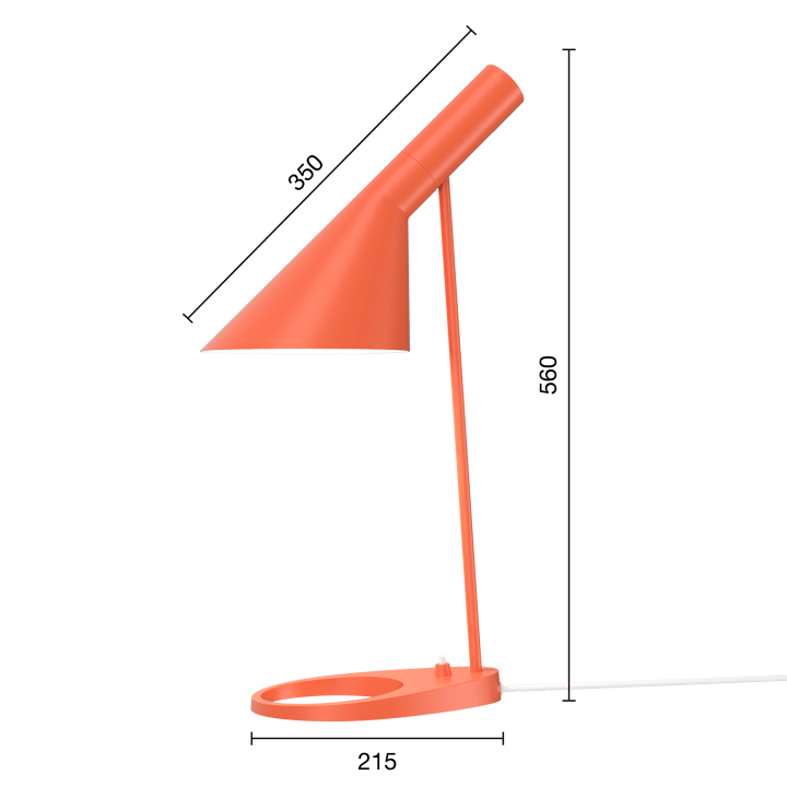 Lampa stołowa AJ - Electric orange - Louis Poulsen