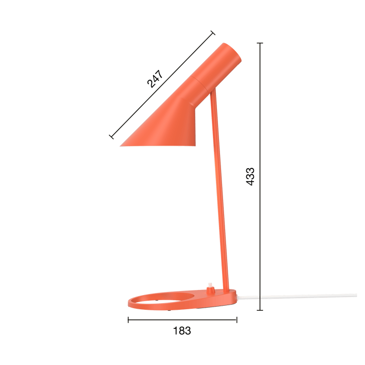 Lampa stołowa AJ MINI - Electric orange - Louis Poulsen