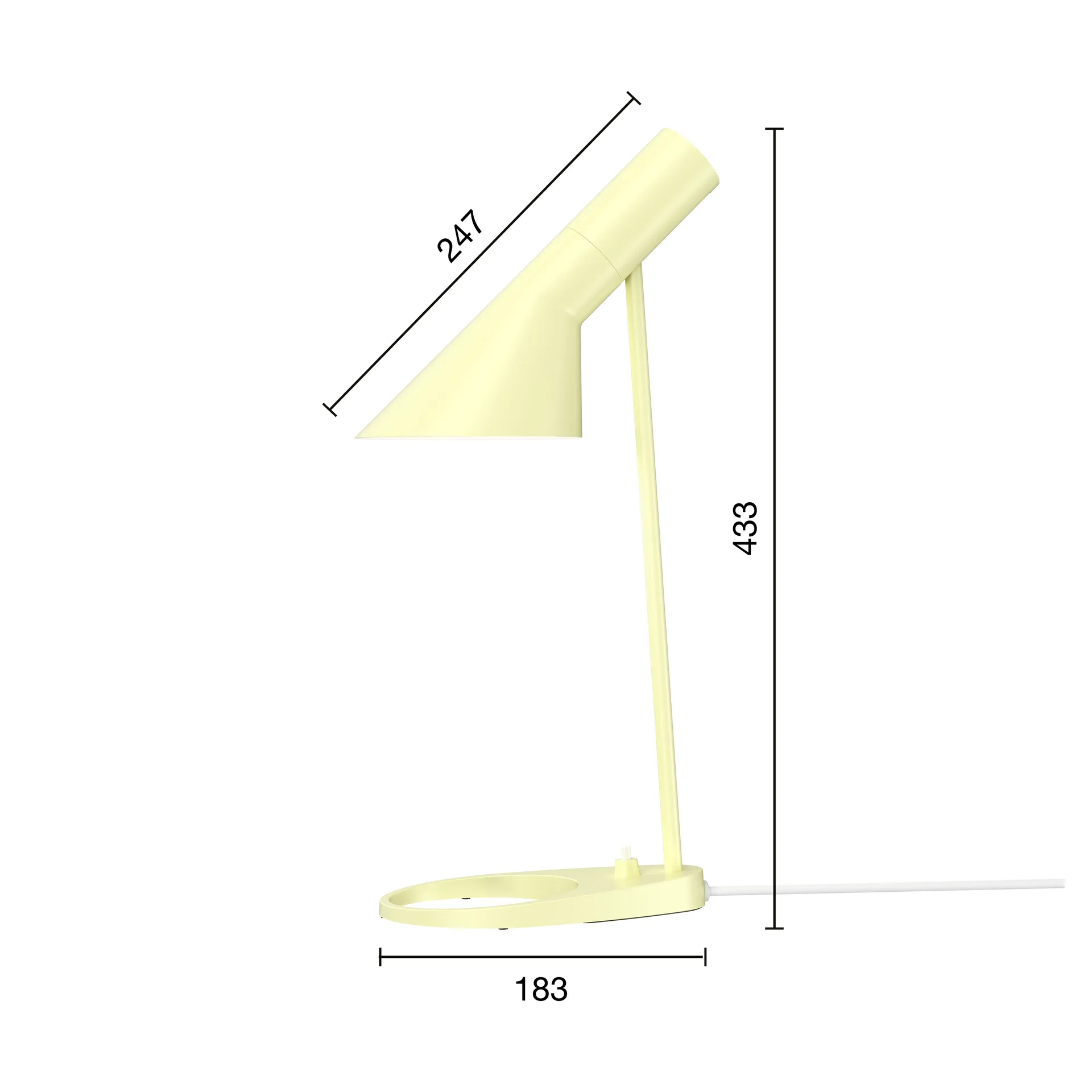 Lampa stołowa AJ MINI, Soft lemon Louis Poulsen