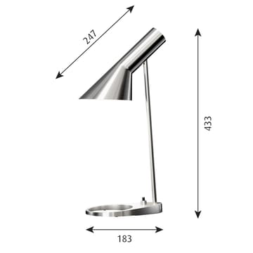 Lampa stołowa AJ MINI - Stal nierdzewna polerowana - Louis Poulsen
