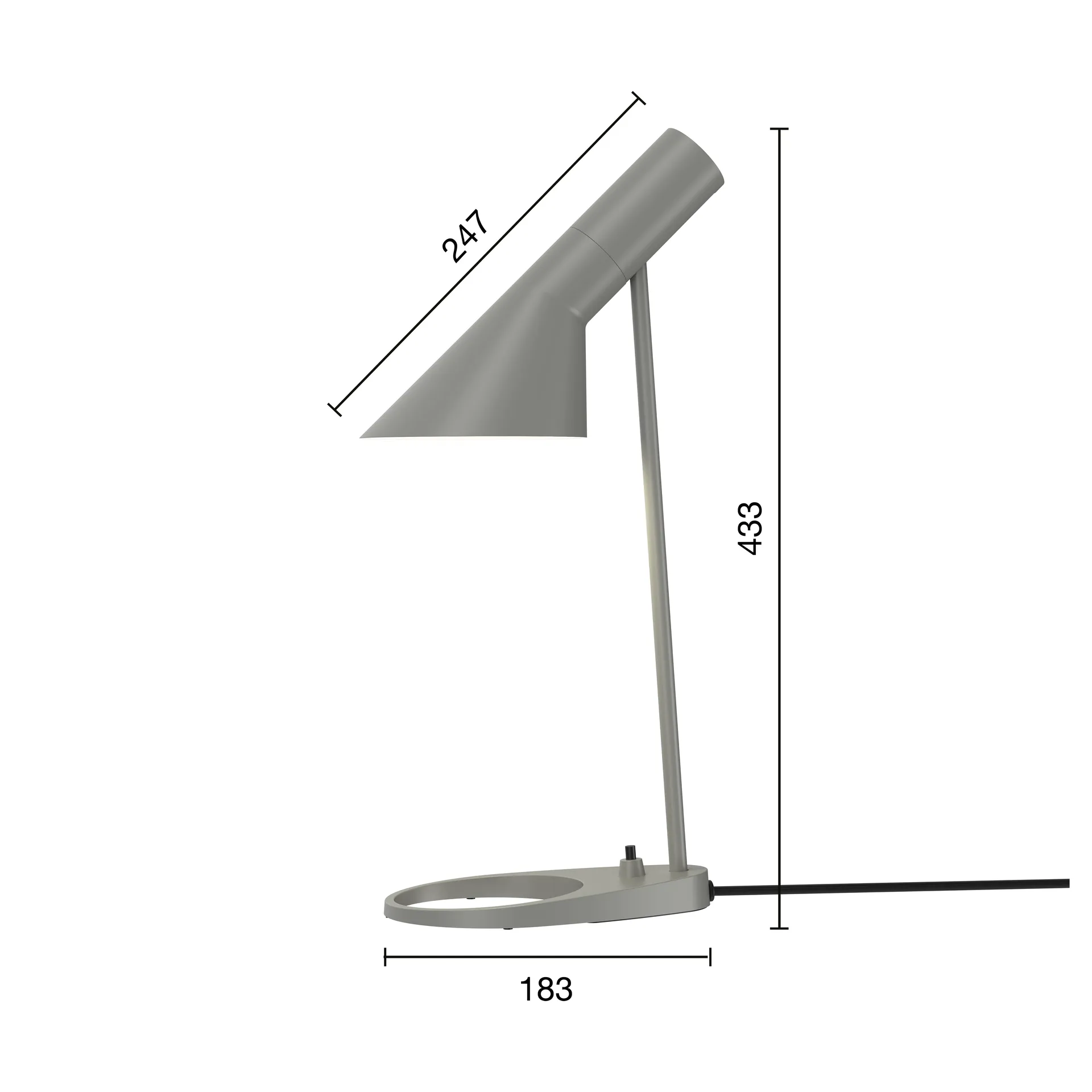 Lampa stołowa AJ MINI, Warm grey Louis Poulsen