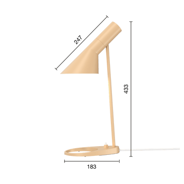 Lampa stołowa AJ MINI - Warm sand - Louis Poulsen