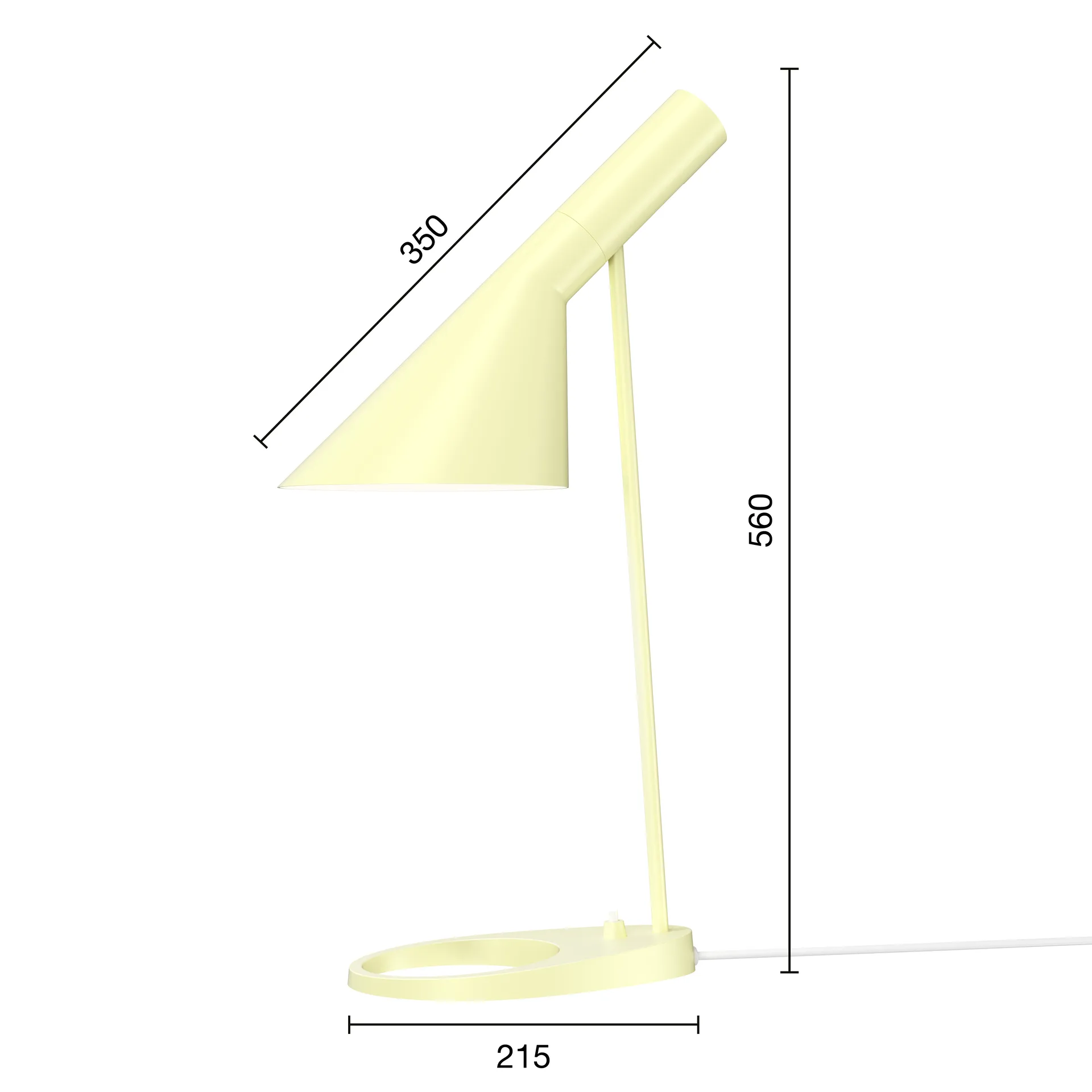 Lampa stołowa AJ, Soft lemon Louis Poulsen