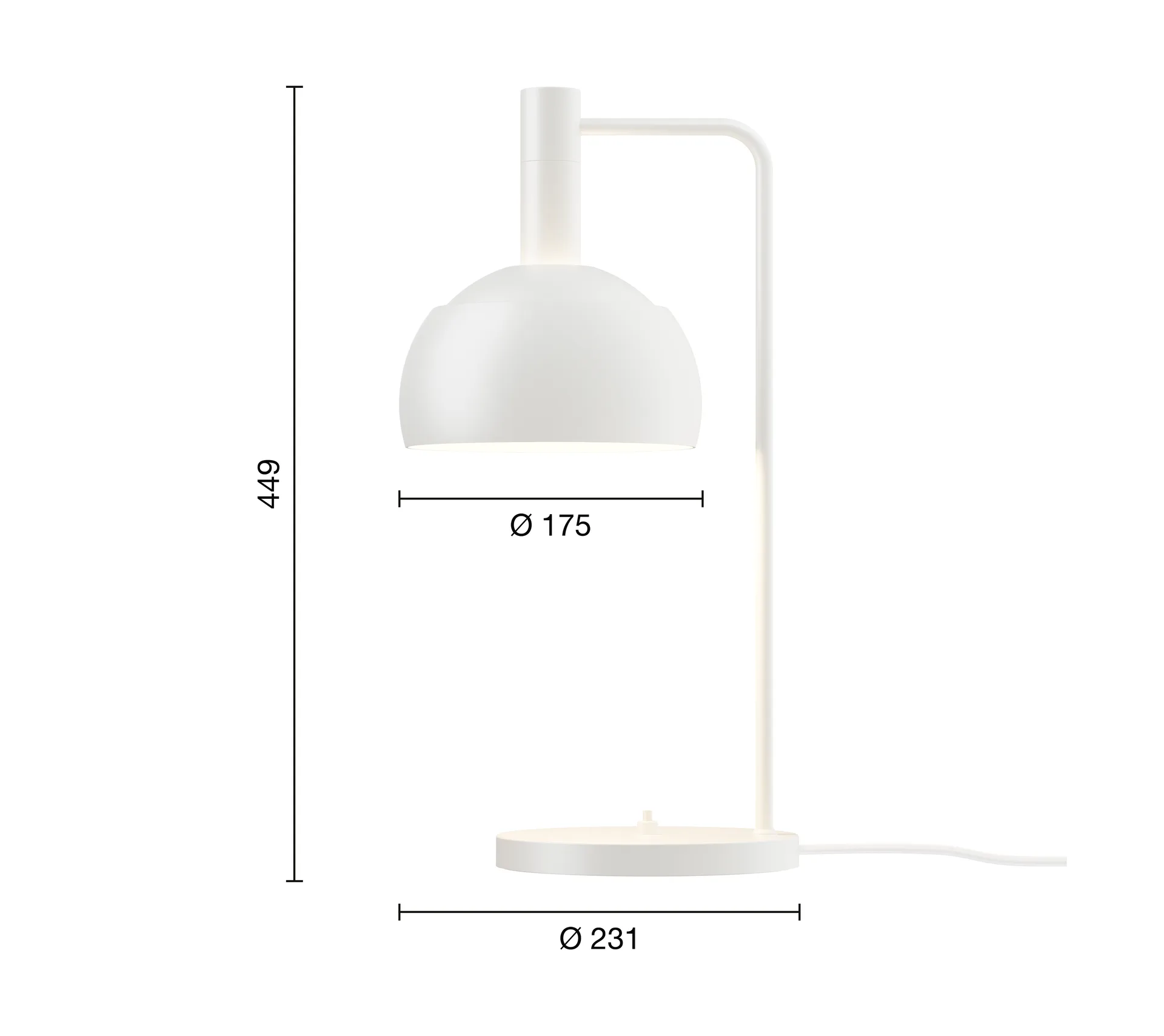 Lampa stołowa FJ Elements Ø17,5 cm, White Louis Poulsen
