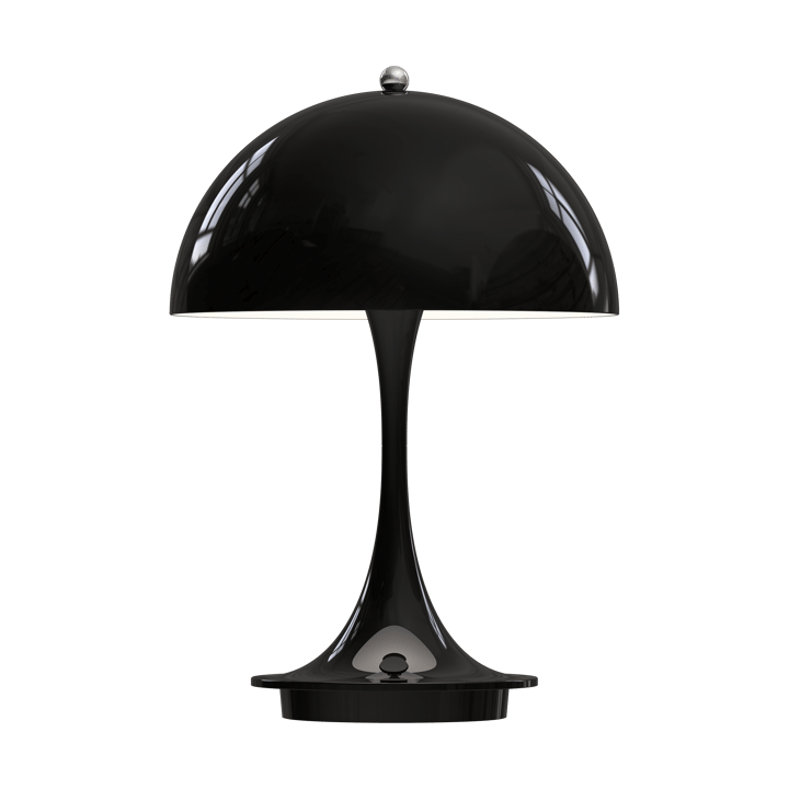Lampa stołowa Panthella 160 portable metalowa, Czarny Louis Poulsen