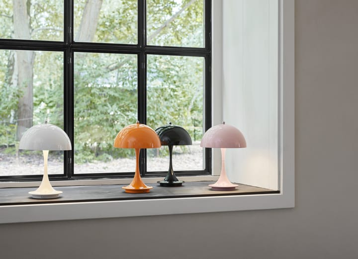 Lampa stołowa Panthella 160 portable metalowa - pomarańczowy - Louis Poulsen