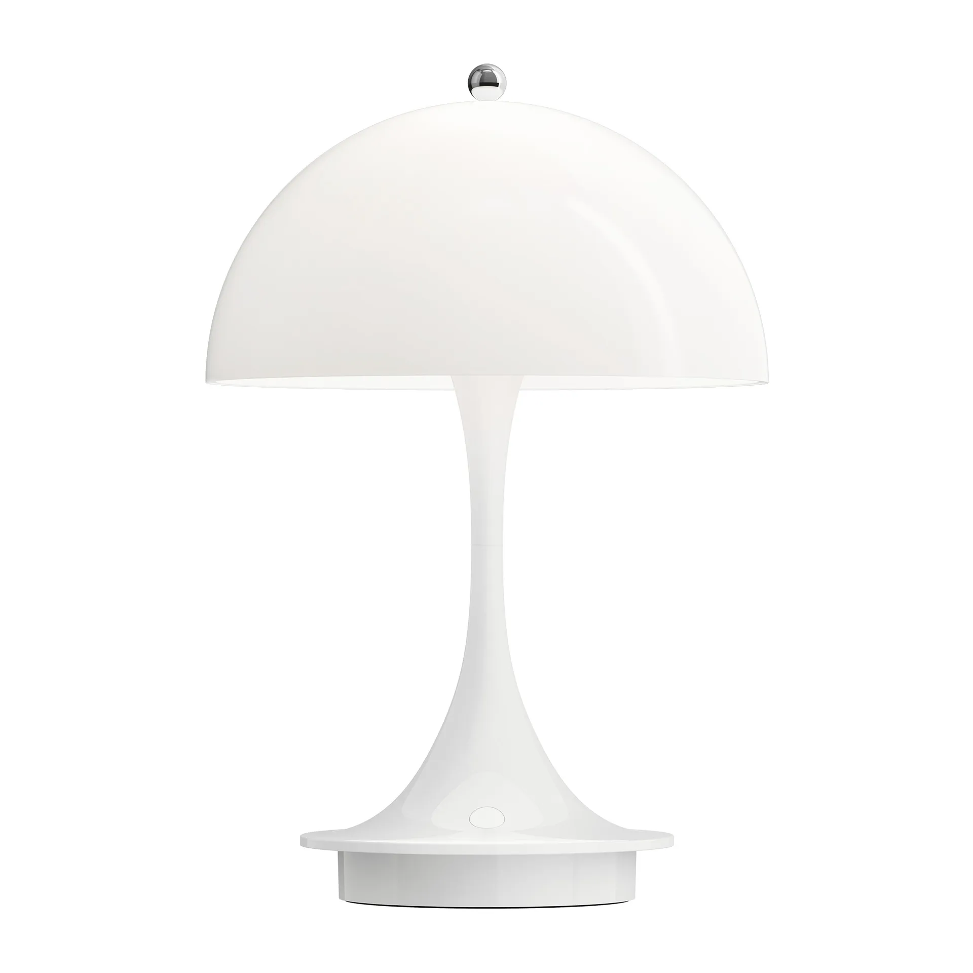 Lampa stołowa Panthella 160 portable metalowa, White Louis Poulsen