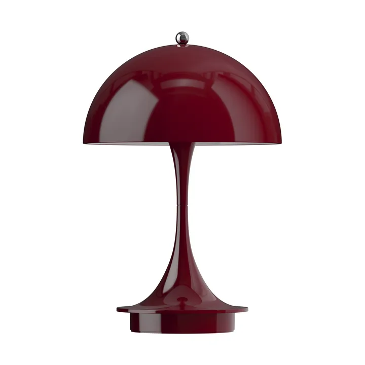 Lampa stołowa Panthella 160 Portable v3 - Opaque burgundy - Louis Poulsen