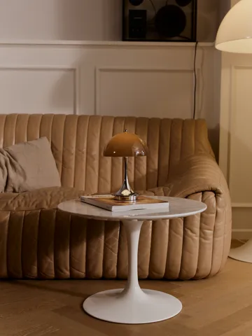 Lampa stołowa Panthella 160 Portable v3 - Original Opal Brown - Louis Poulsen