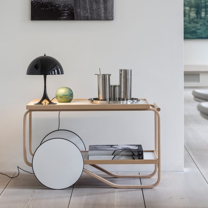 Lampa stołowa Panthella MINI, Szaryopalowy akryl Louis Poulsen