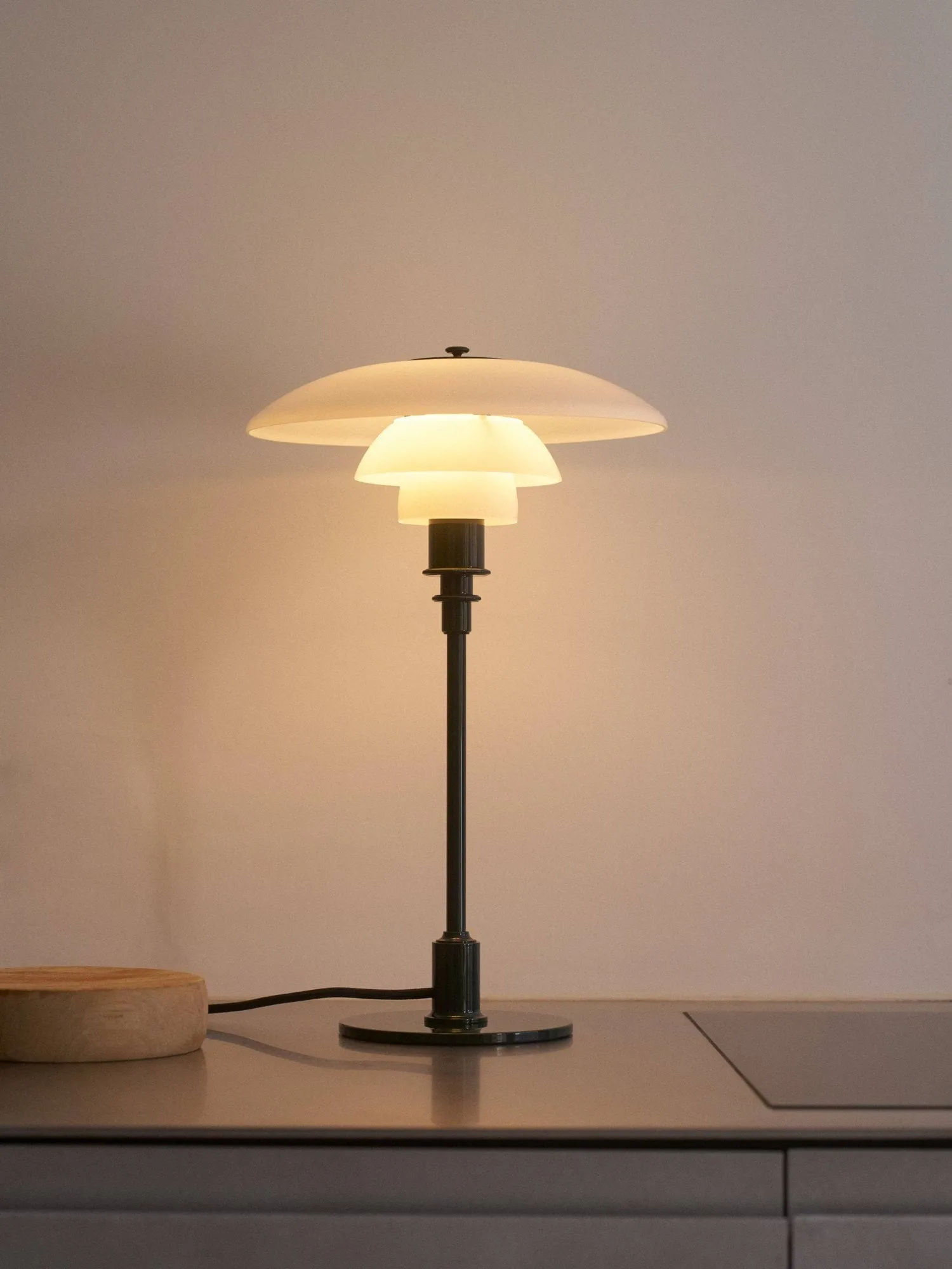 Lampa stołowa PH 2/1, Błyszcząca ciemna zieleń Louis Poulsen