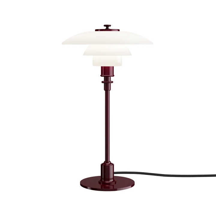Lampa stołowa PH 2/1 - Błyszczący burgund - Louis Poulsen