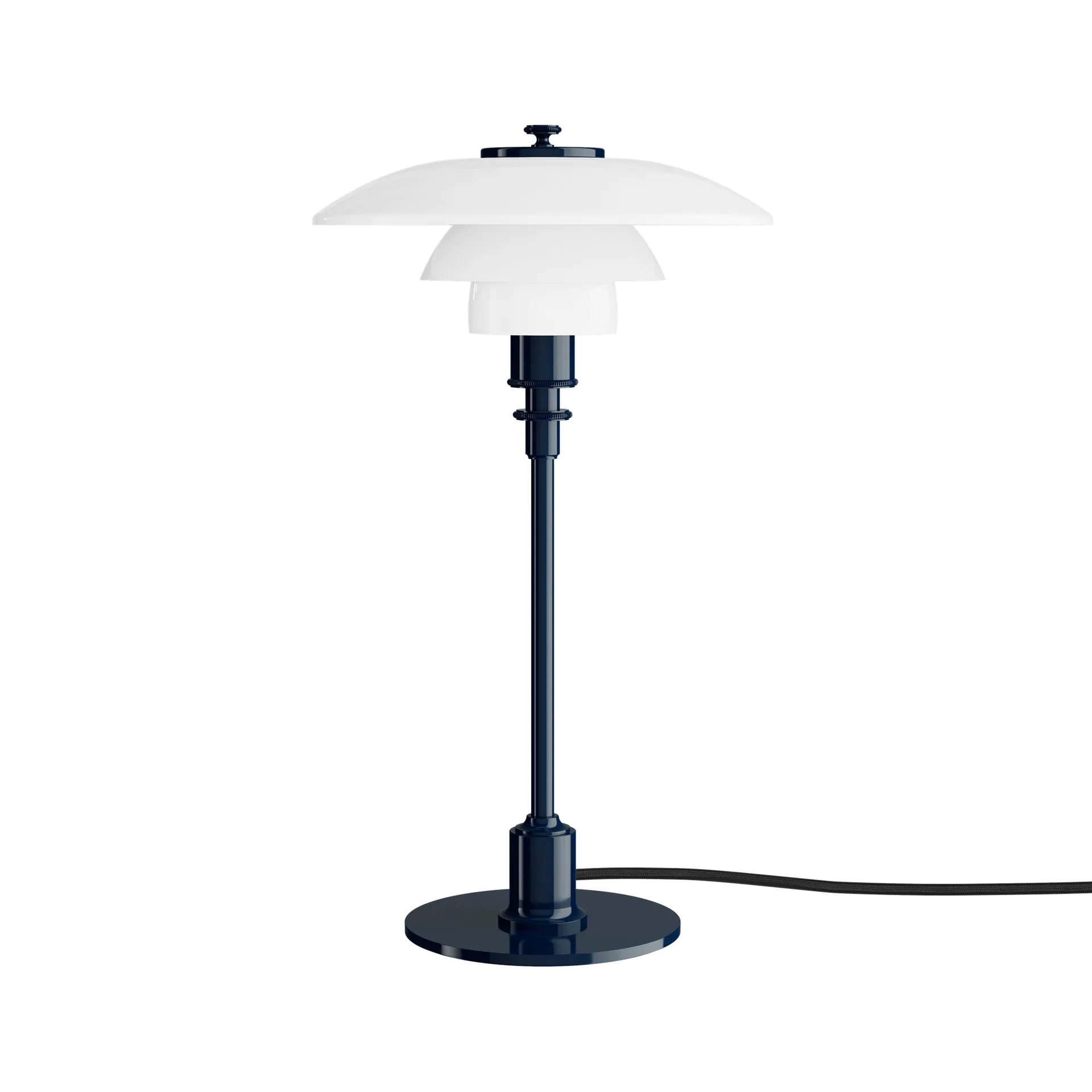 Lampa stołowa PH 2/1, Błyszczący ciemnoniebieski Louis Poulsen