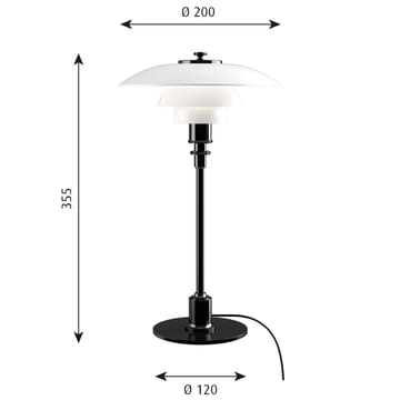 Lampa stołowa PH 2/1 - Czarny - Louis Poulsen