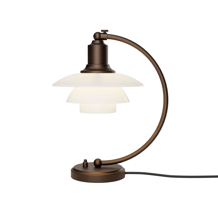 Lampa stołowa PH 2/2 Luna, Aged brass-szkło opalowe Louis Poulsen