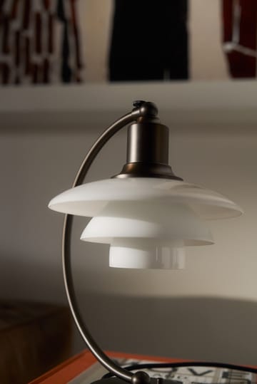 Lampa stołowa PH 2/2 Luna - Aged brass-szkło opalowe - Louis Poulsen