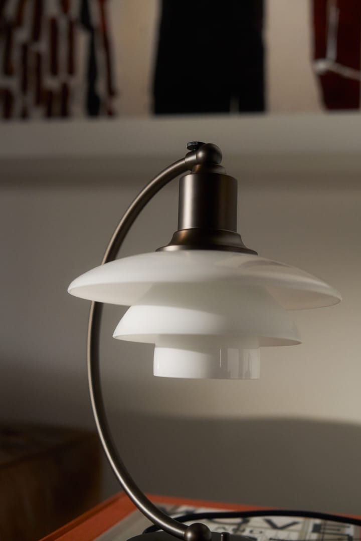 Lampa stołowa PH 2/2 Luna, Aged brass-szkło opalowe Louis Poulsen