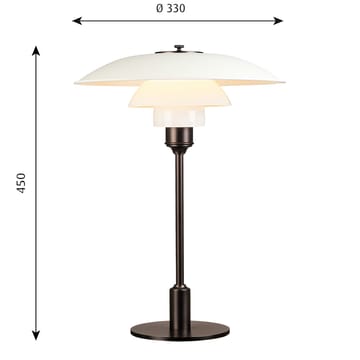 Lampa stołowa PH 3½-2½ - Biały - Louis Poulsen