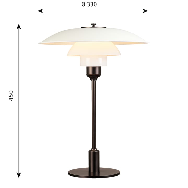 Lampa stołowa PH 3½-2½, Biały Louis Poulsen