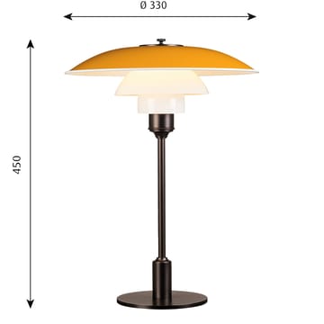 Lampa stołowa PH 3½-2½ - Żółty - Louis Poulsen