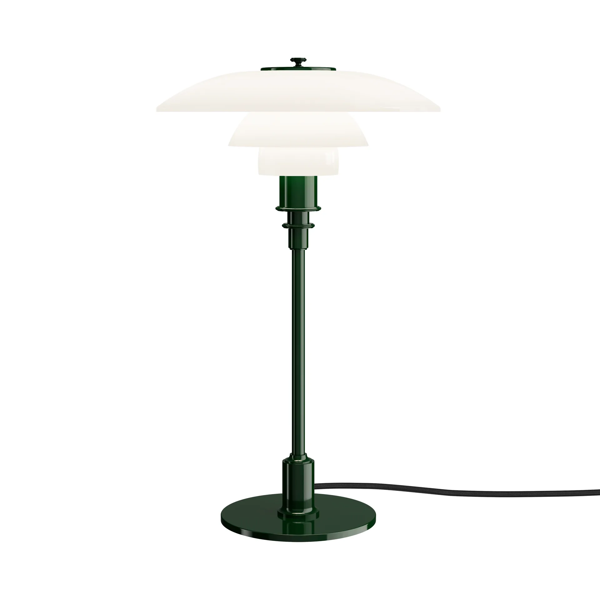 Lampa stołowa PH 3/2, Błyszcząca ciemna zieleń Louis Poulsen