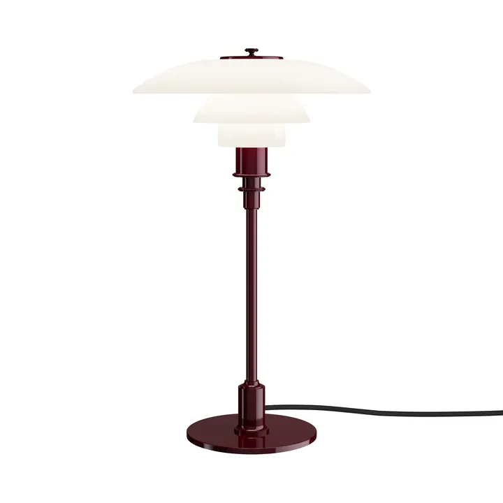 Lampa stołowa PH 3/2 - Błyszczący burgund - Louis Poulsen