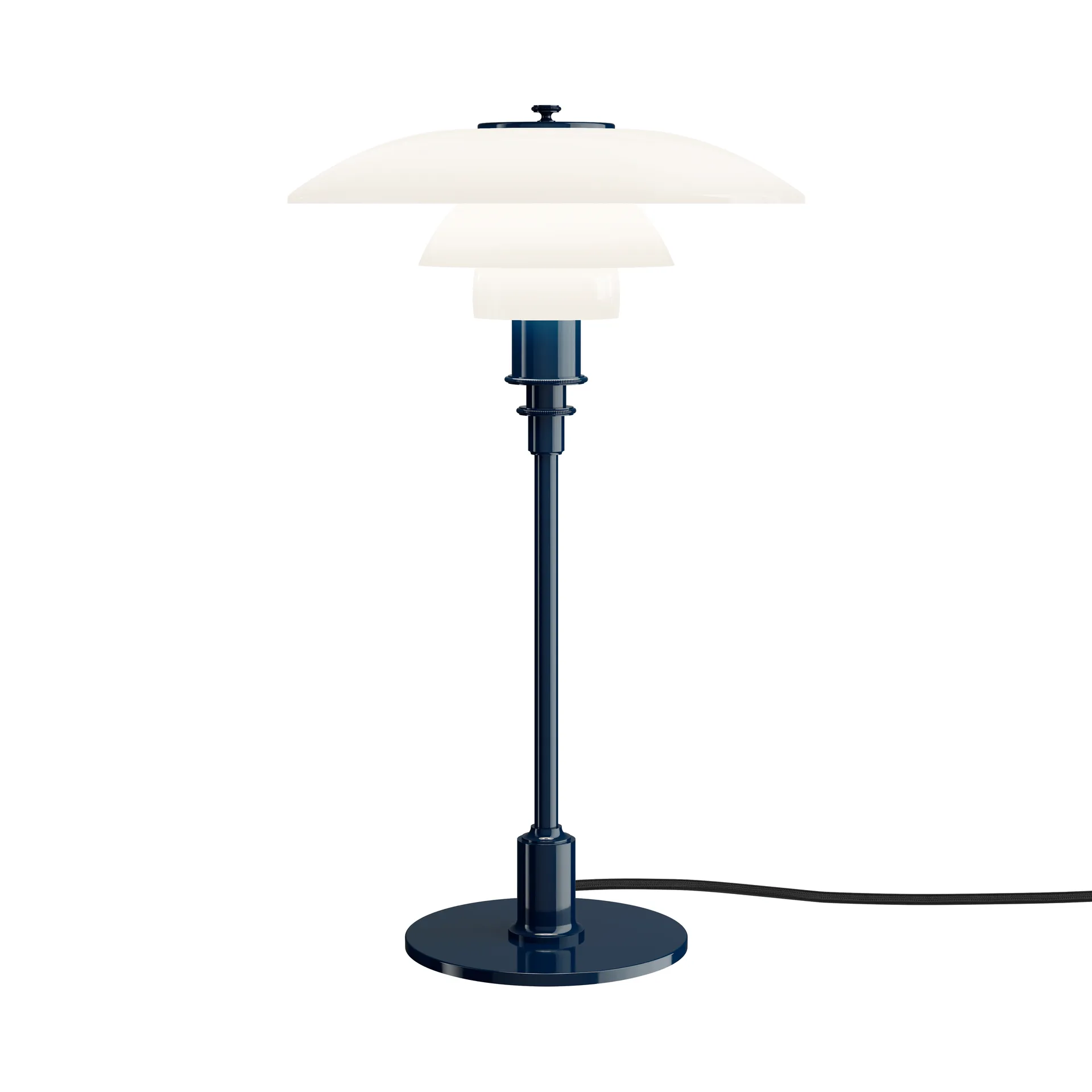 Lampa stołowa PH 3/2, Błyszczący ciemnoniebieski Louis Poulsen