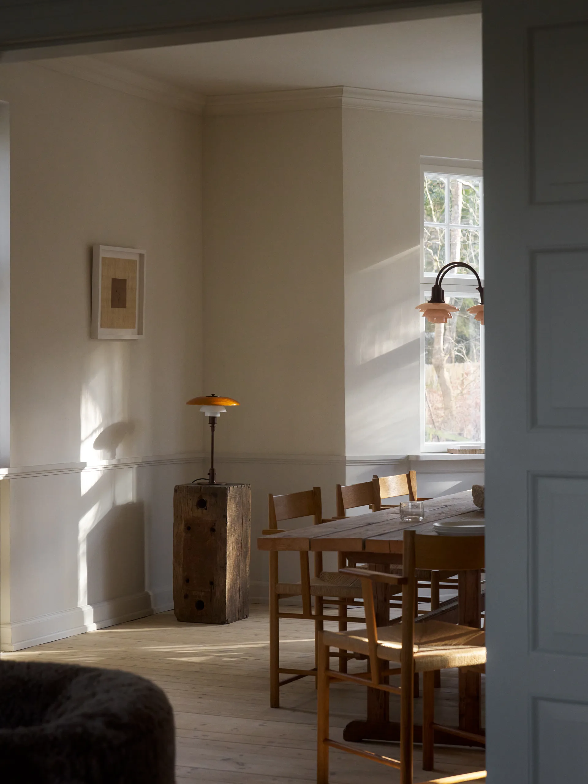 Lampa stołowa PH 3/2 Centenary Edition, Amber-opal white Louis Poulsen