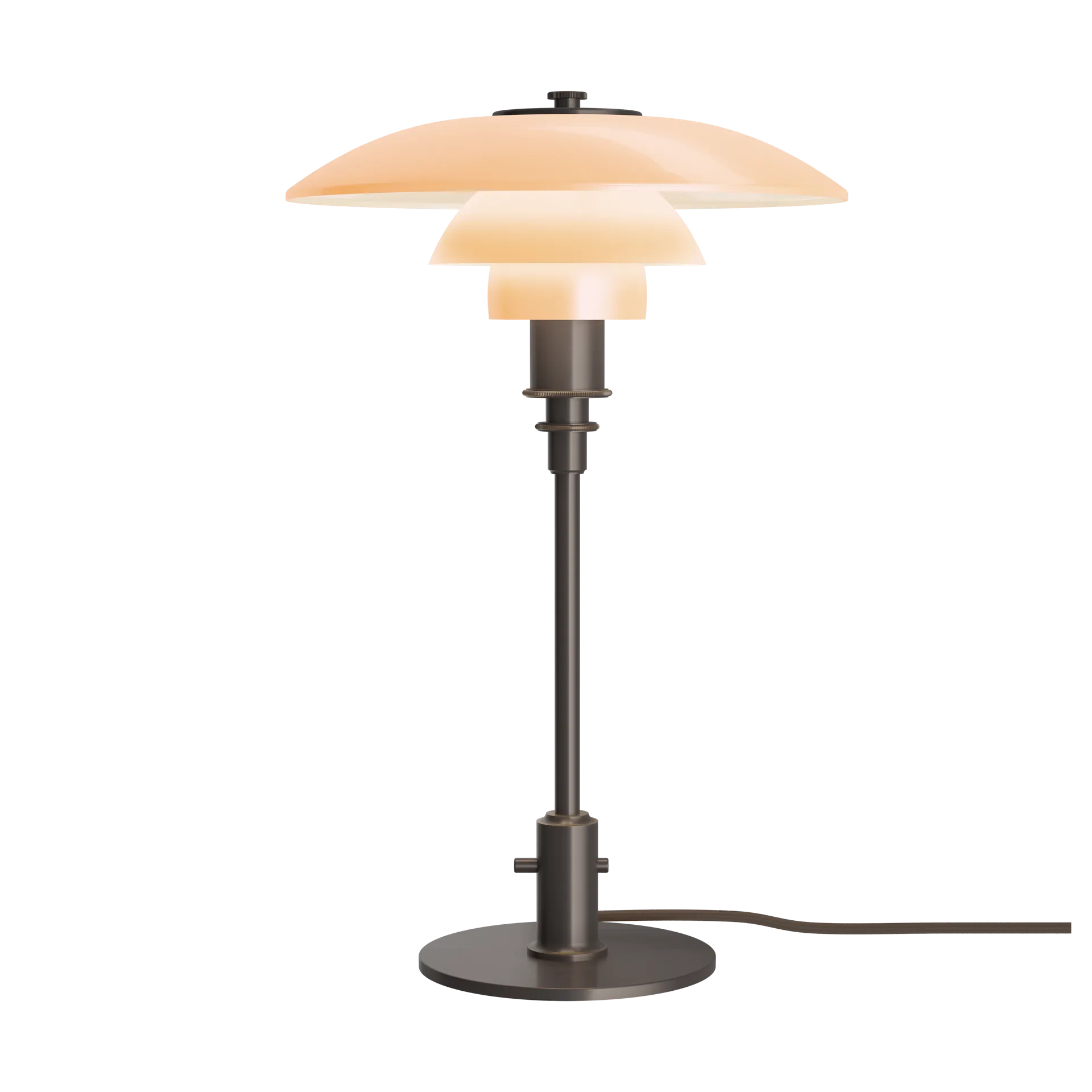 Lampa stołowa PH 3/2, Przygaszona terakota, wydanie limitowane Louis Poulsen