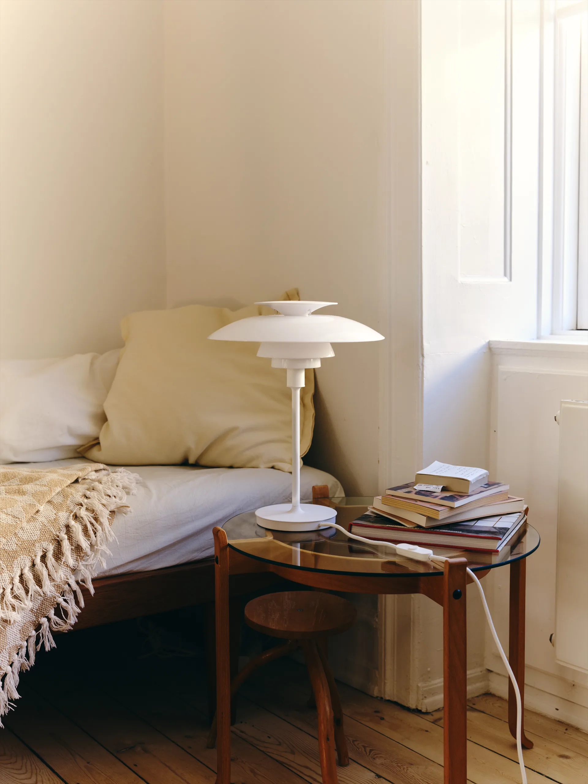 Lampa stołowa PH 80, Biały opal, biały Louis Poulsen