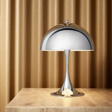 Lampa stołowa przenośna Panthella 250 - Chrom - Louis Poulsen