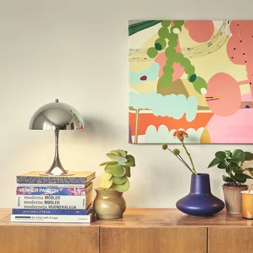Lampa stołowa przenośna Panthella 250 - Chrom - Louis Poulsen