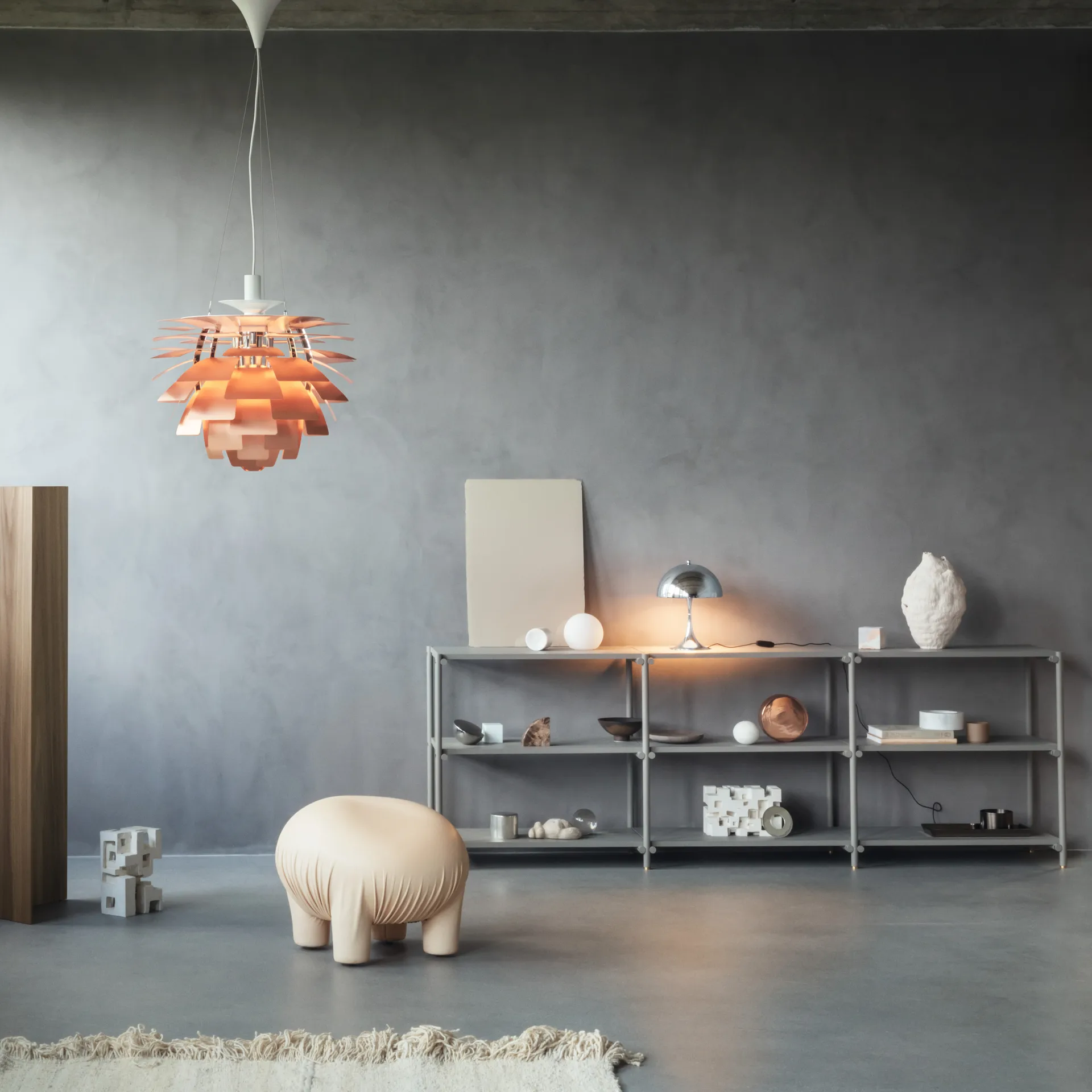 Lampa stołowa przenośna Panthella 250, Chrom Louis Poulsen