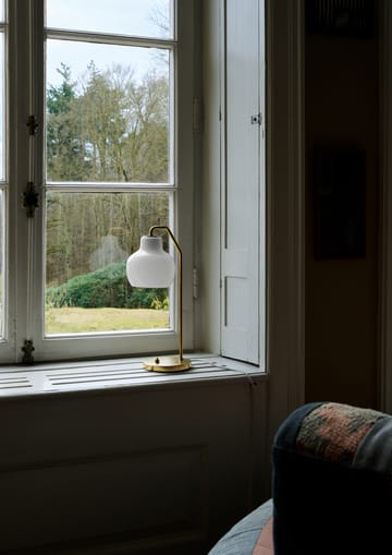 Lampa stołowa VL Ring Crown Ø15 cm - Mosiężny-opalowe szkło - Louis Poulsen