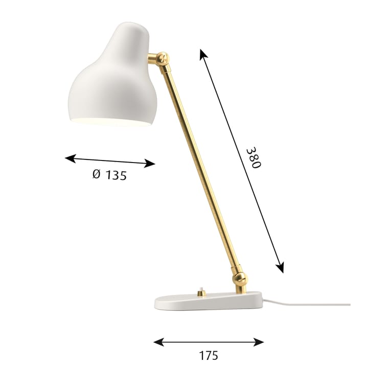 Lampa stołowa VL38, Biały Louis Poulsen