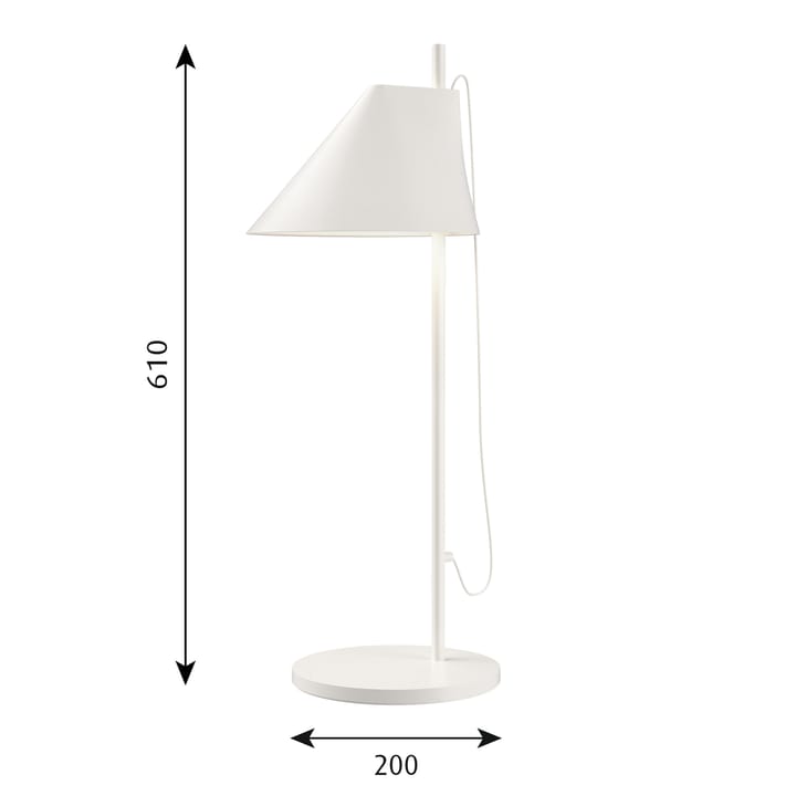 Lampa stołowa Yuh, Biały Louis Poulsen