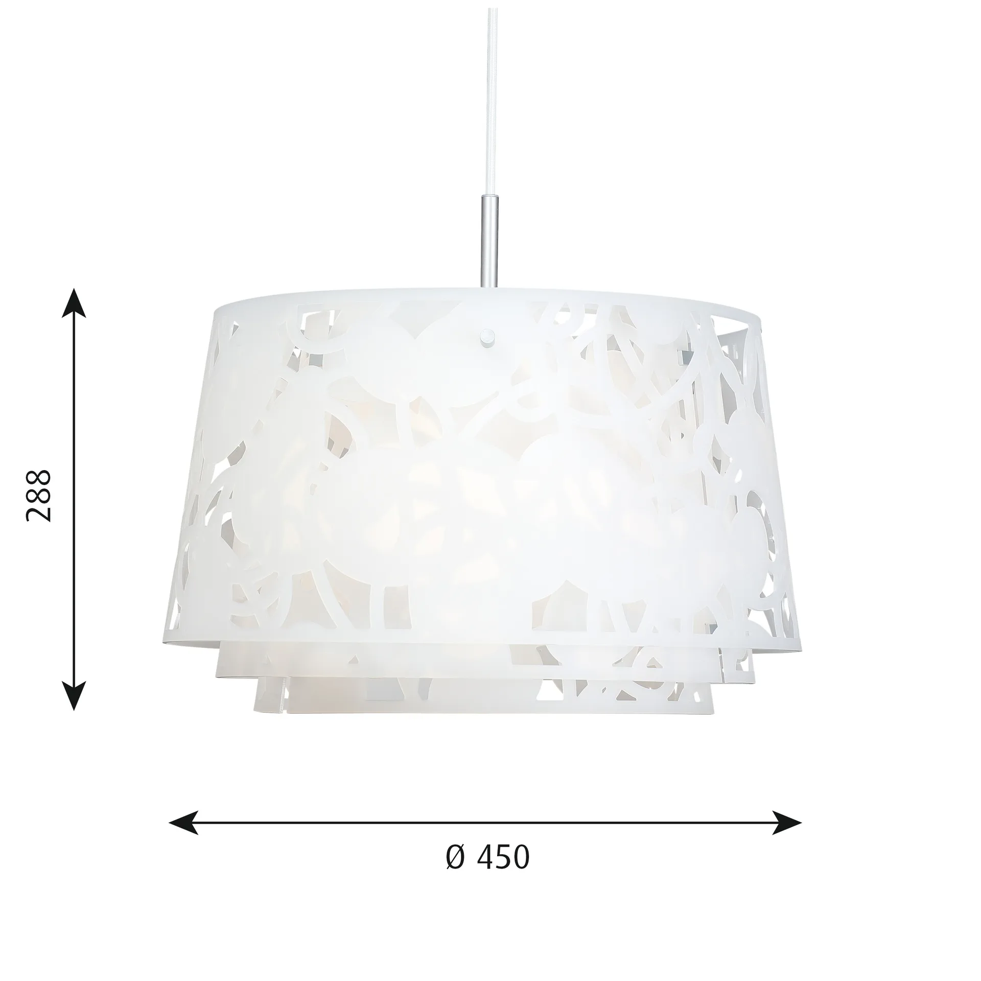 Lampa wisząca Collage Ø45 cm, Biały Louis Poulsen