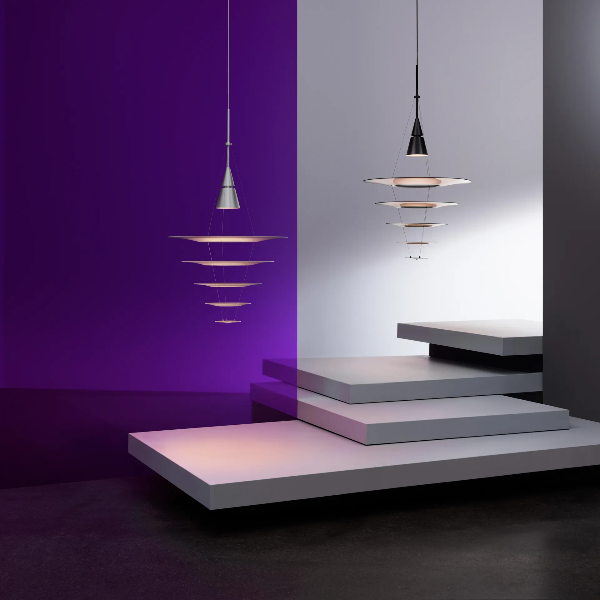 Lampa wisząca Enigma 545, Biały Louis Poulsen